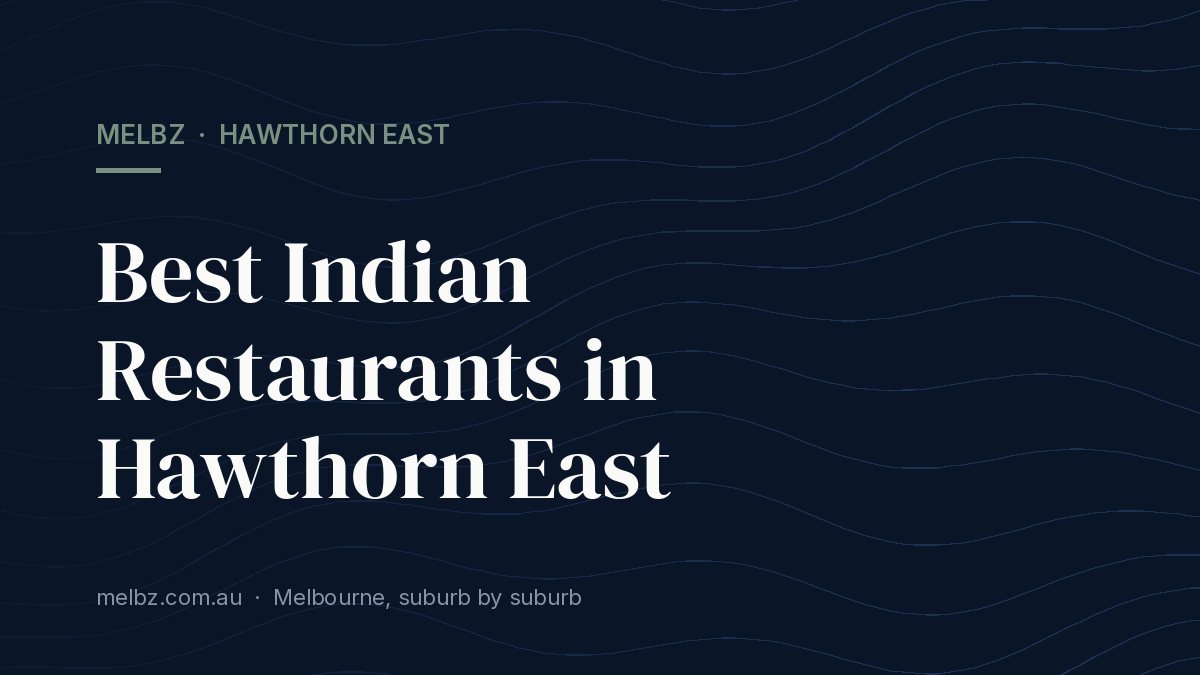 Title card: Best Indian Restaurants in Hawthorn East