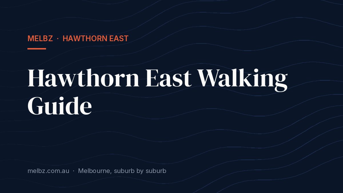 Title card: Hawthorn East Walking Guide