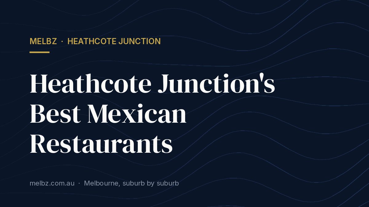 Title card: Heathcote Junction's Best Mexican Restaurants