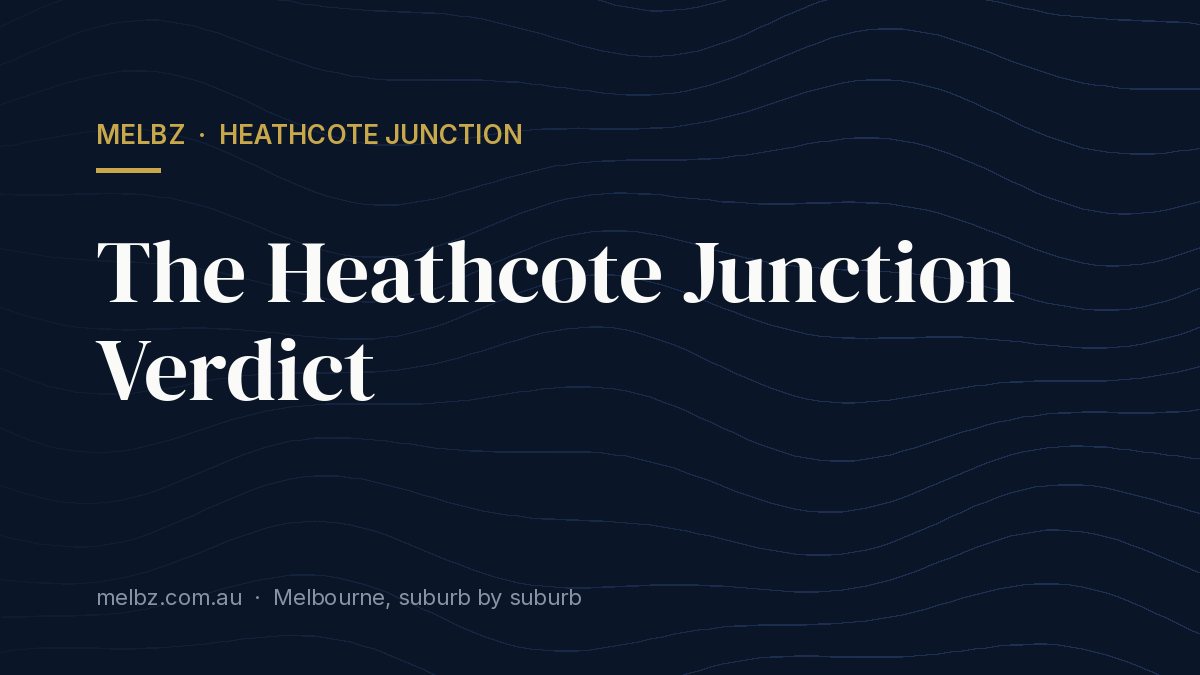 Title card: The Heathcote Junction Verdict