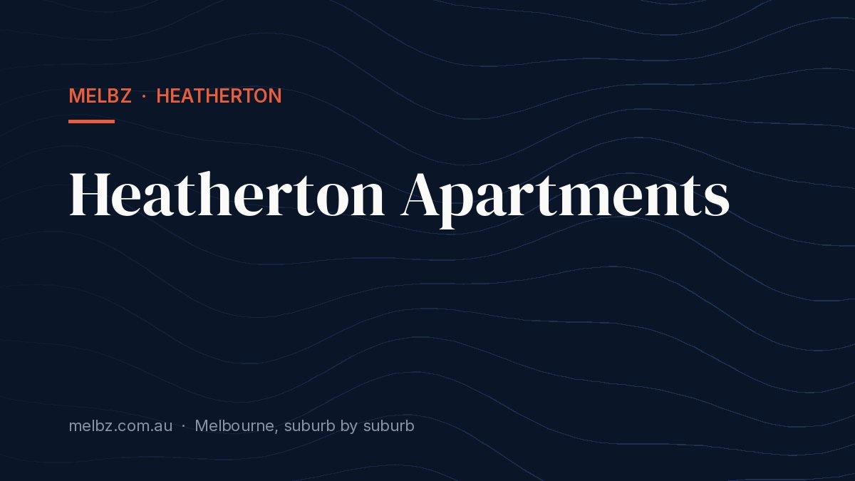 Title card: Heatherton Apartments