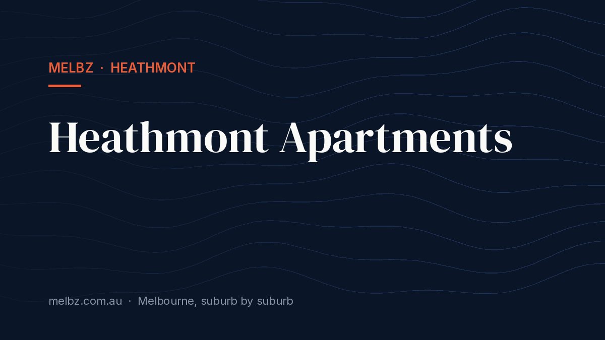 Title card: Heathmont Apartments