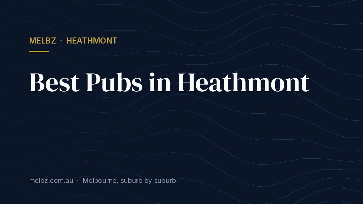 Title card: Best Pubs in Heathmont