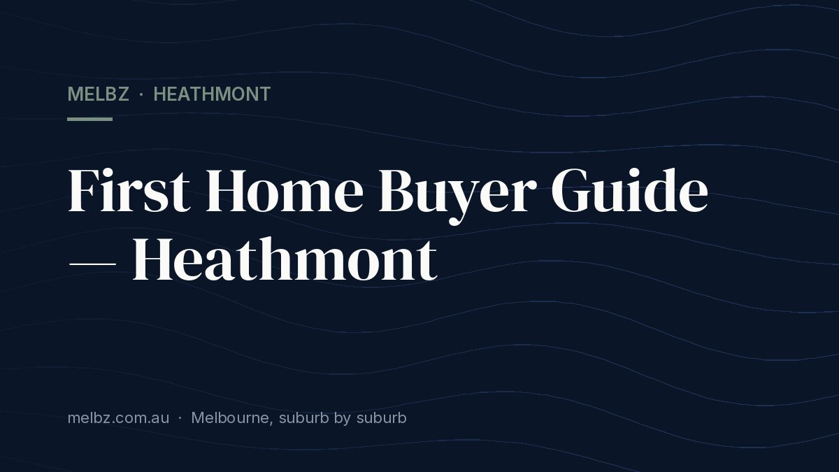 Title card: First Home Buyer Guide — Heathmont