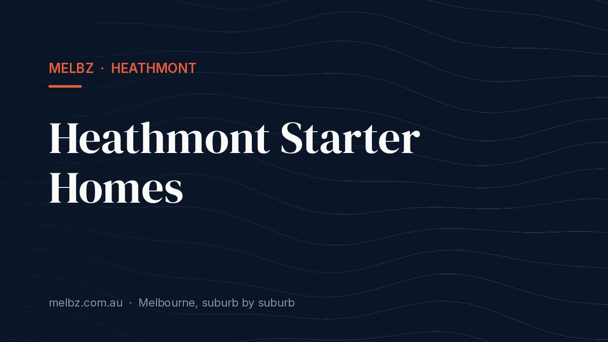 Title card: Heathmont Starter Homes