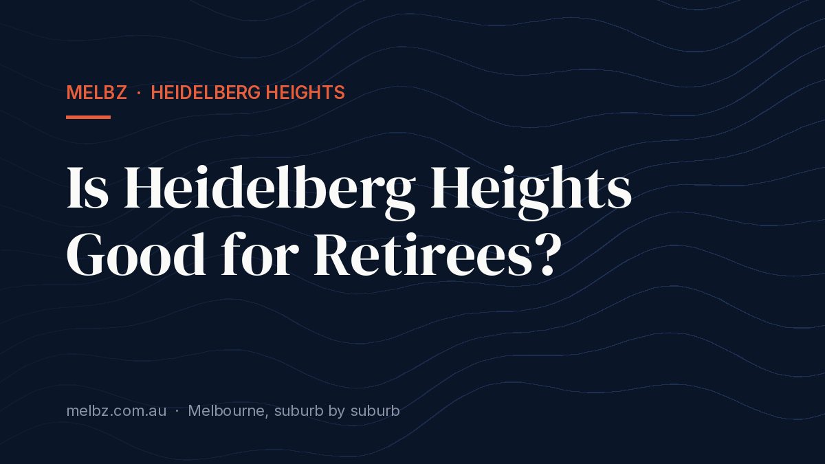 Title card: Is Heidelberg Heights Good for Retirees?