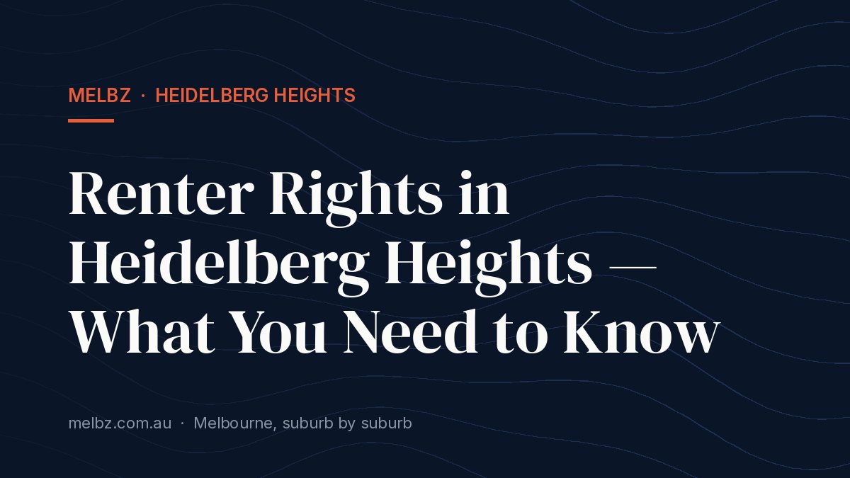 Title card: Renter Rights in Heidelberg Heights — What You Need to Know