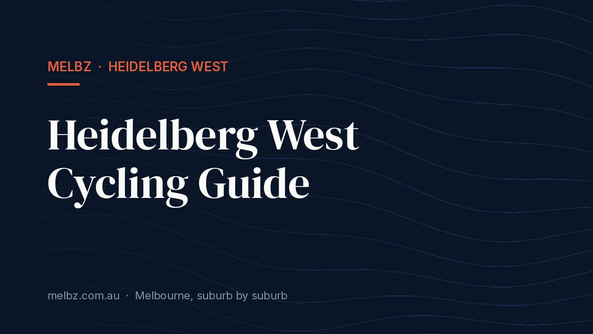Title card: Heidelberg West Cycling Guide