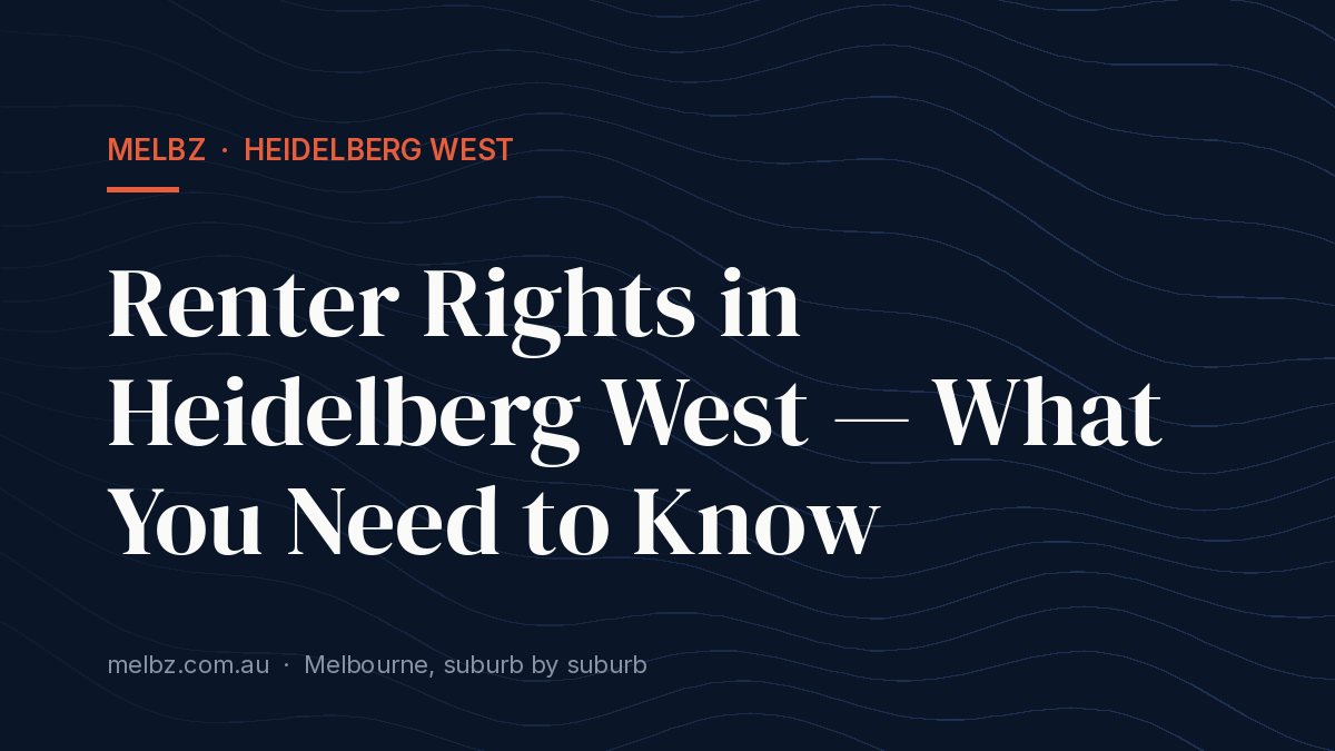 Title card: Renter Rights in Heidelberg West — What You Need to Know