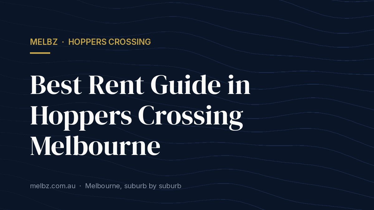Title card: Best Rent Guide in Hoppers Crossing Melbourne
