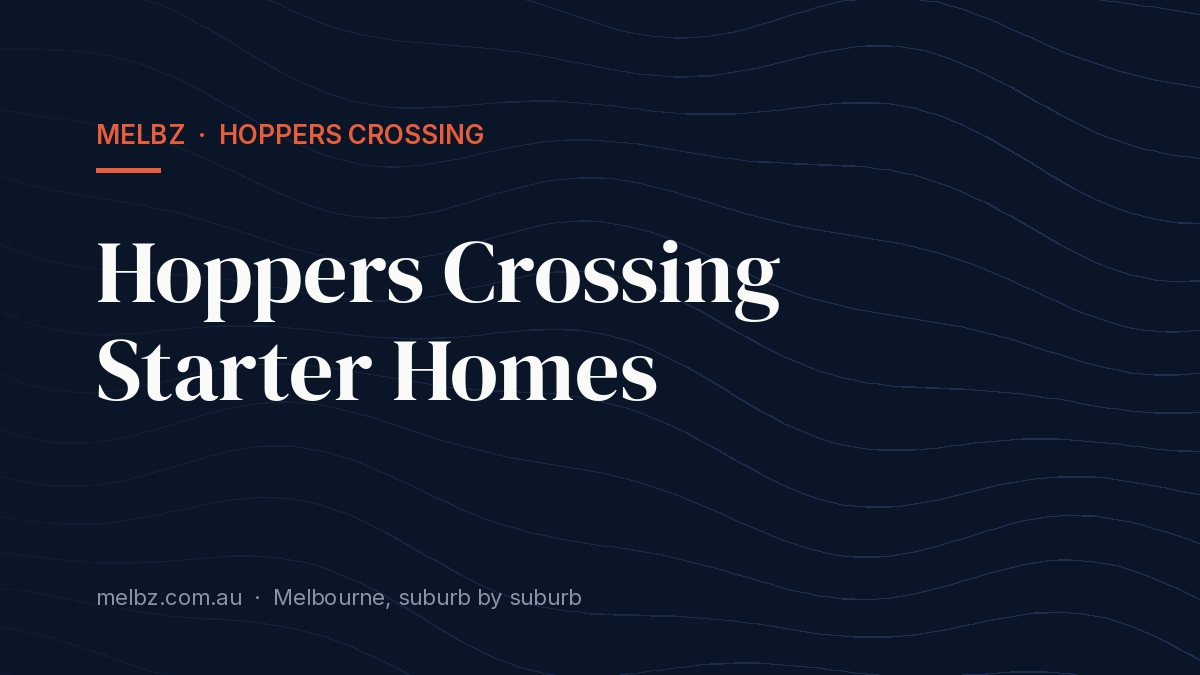 Title card: Hoppers Crossing Starter Homes