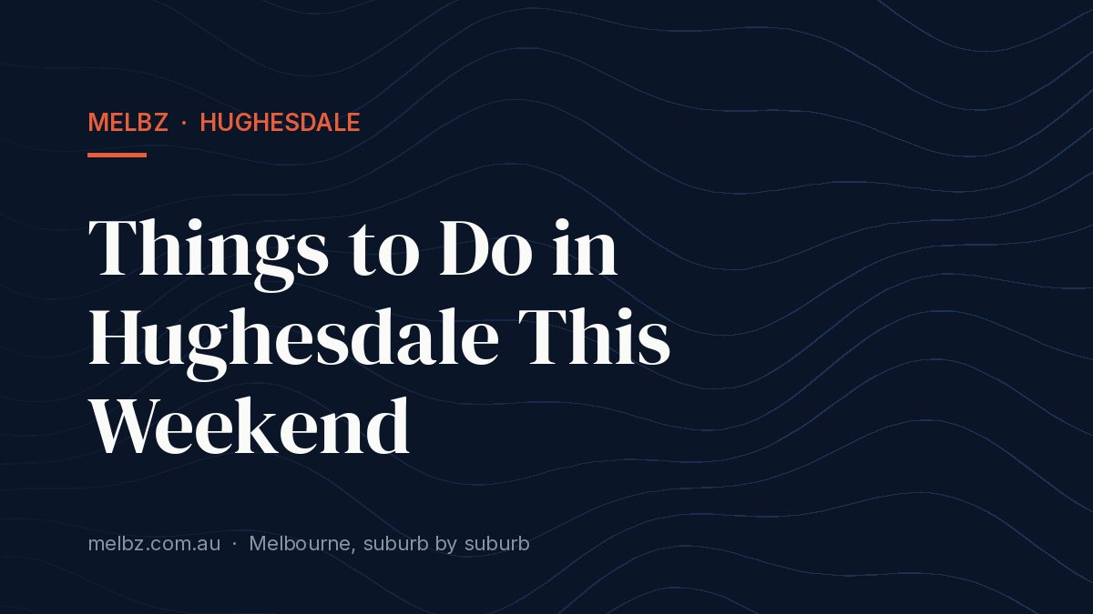 Title card: Things to Do in Hughesdale This Weekend