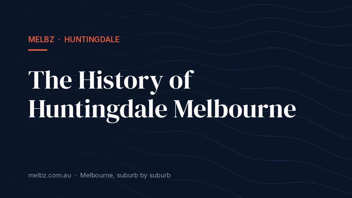 Title card: The History of Huntingdale Melbourne