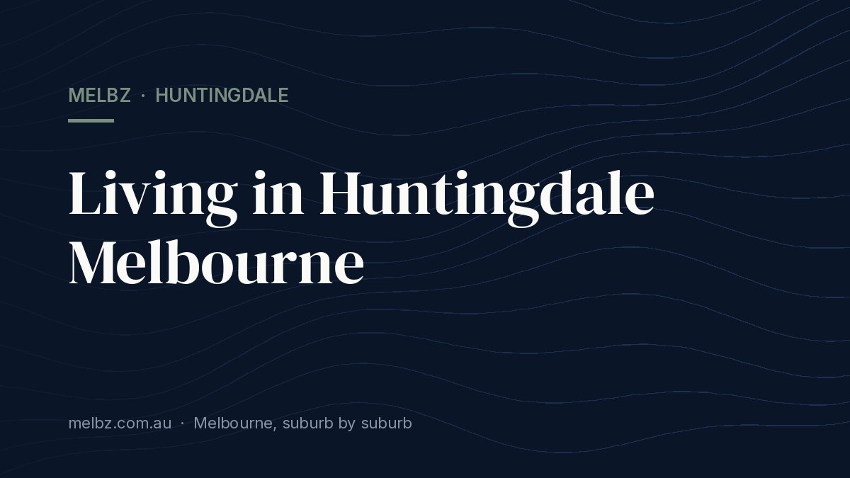 Title card: Living in Huntingdale Melbourne