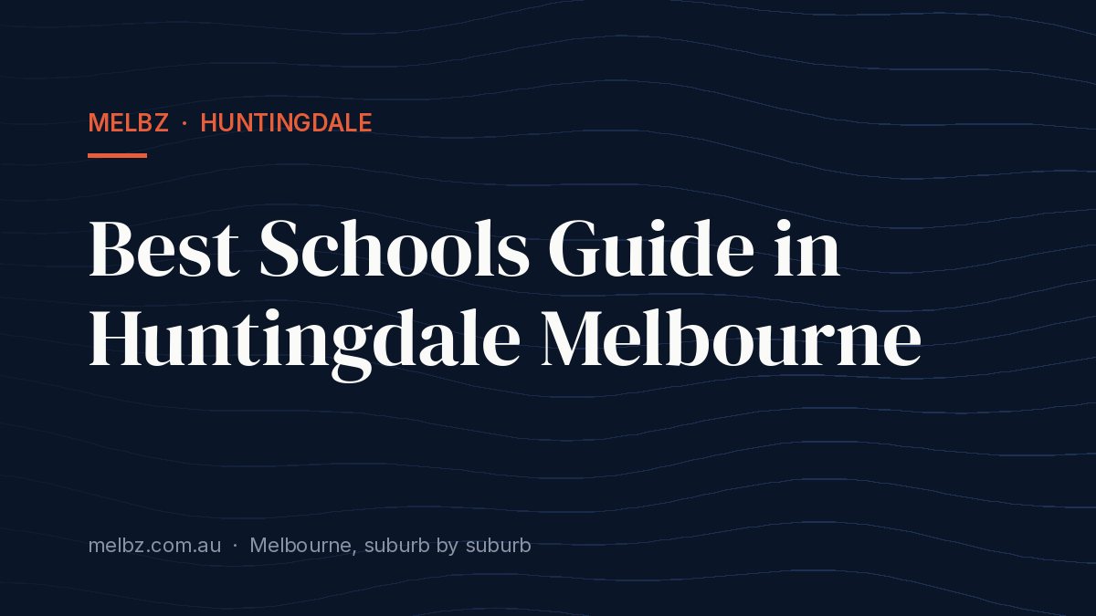Title card: Best Schools Guide in Huntingdale Melbourne