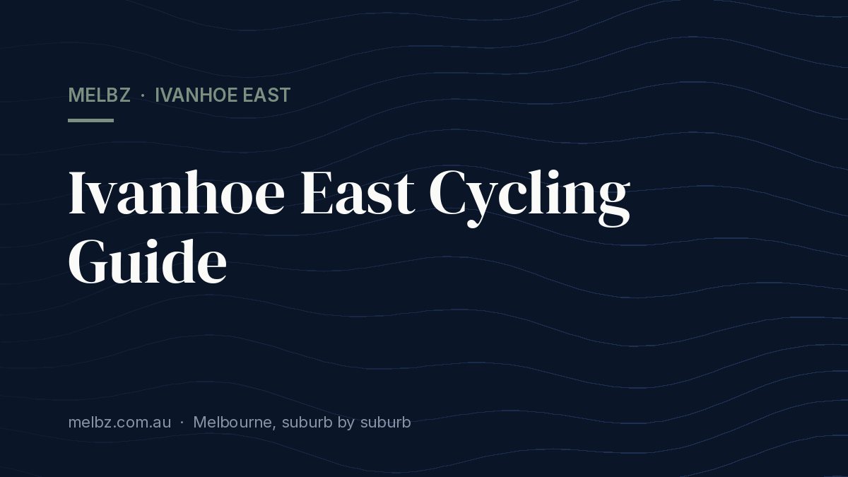 Title card: Ivanhoe East Cycling Guide