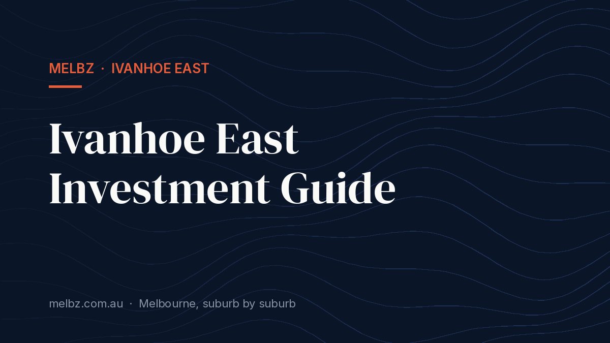 Title card: Ivanhoe East Investment Guide