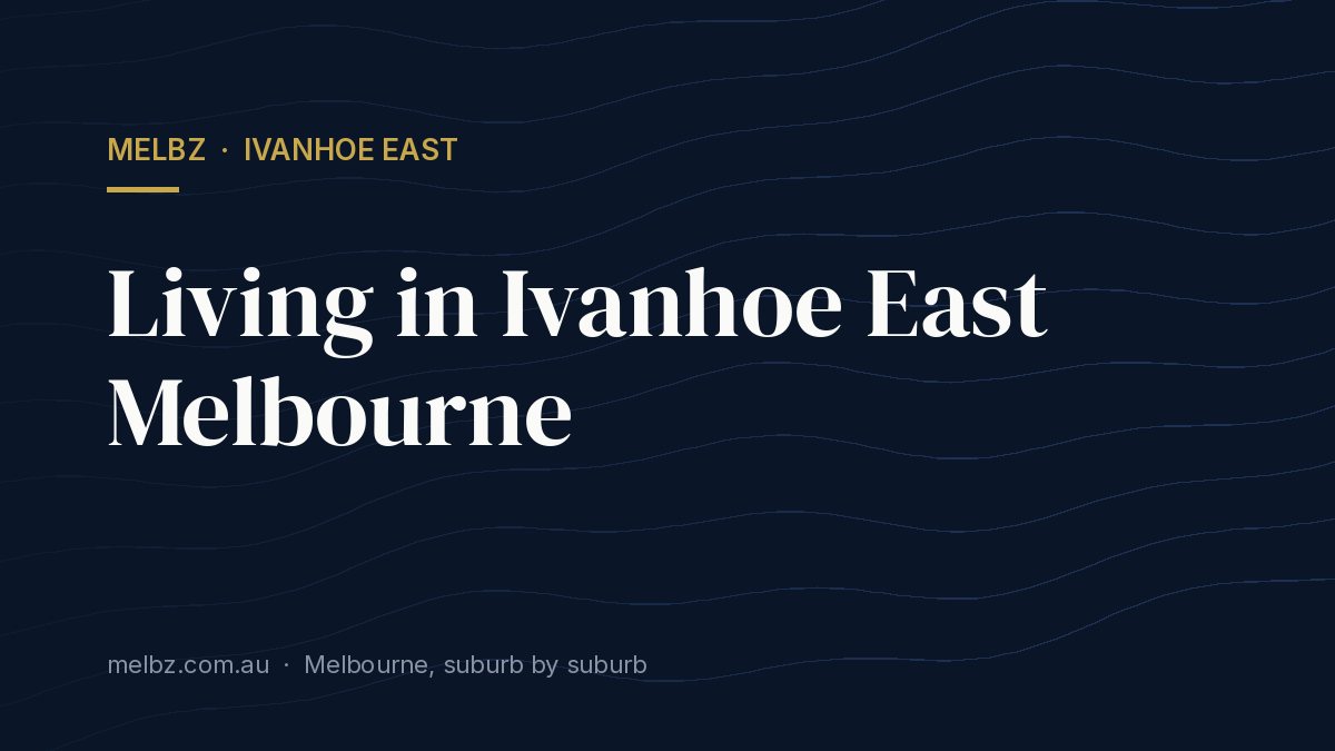 Title card: Living in Ivanhoe East Melbourne
