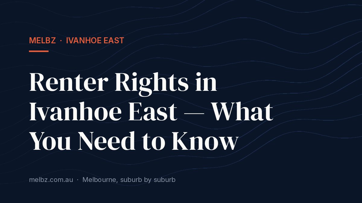 Title card: Renter Rights in Ivanhoe East — What You Need to Know