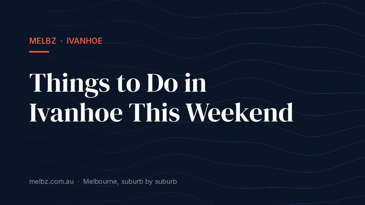 Title card: Things to Do in Ivanhoe This Weekend