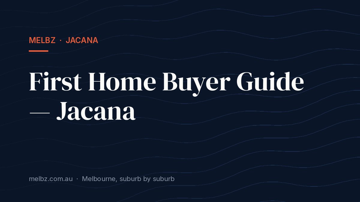 Title card: First Home Buyer Guide — Jacana