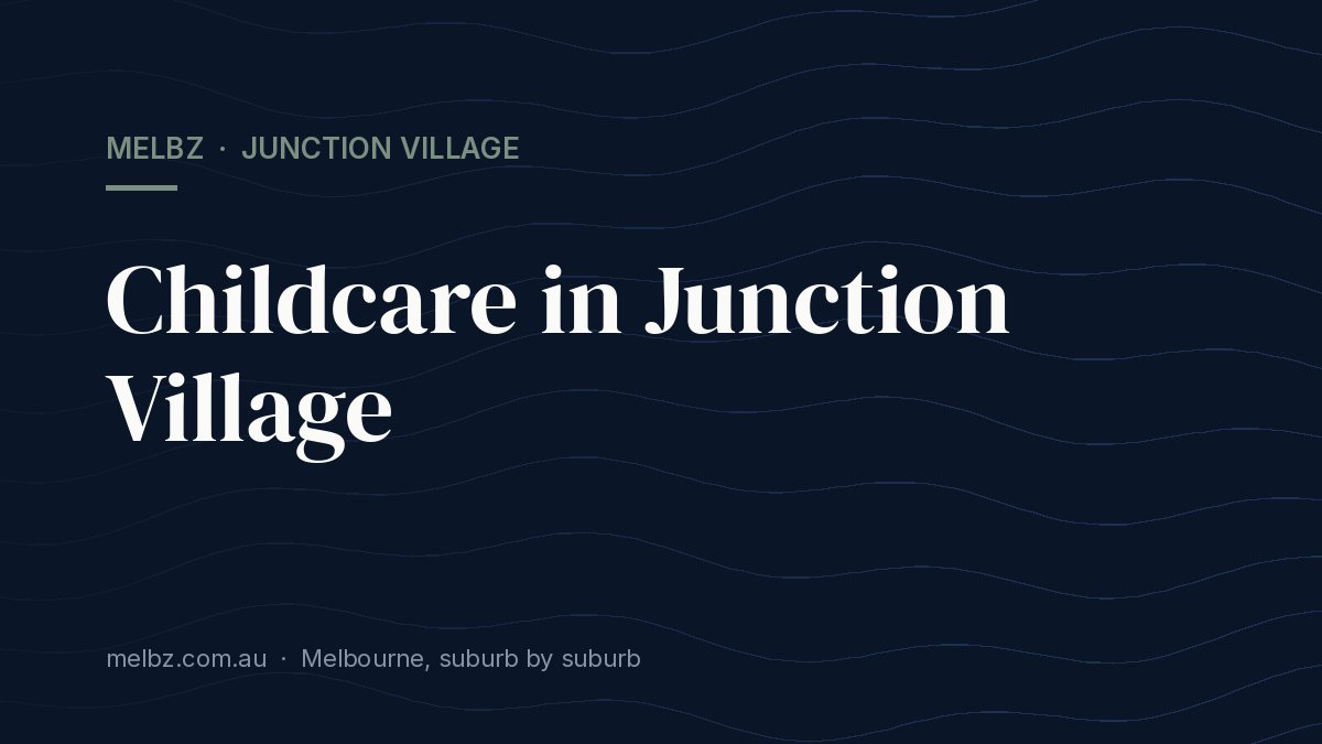 Title card: Childcare in Junction Village