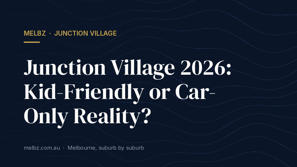 Title card: Junction Village 2026: Kid-Friendly or Car-Only Reality?