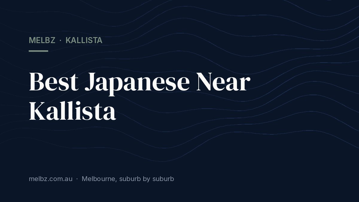 Title card: Best Japanese Near Kallista