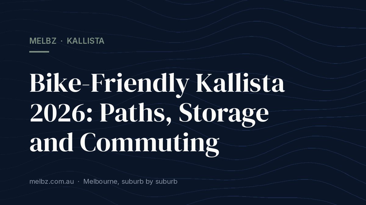 Title card: Bike-Friendly Kallista 2026: Paths, Storage and Commuting