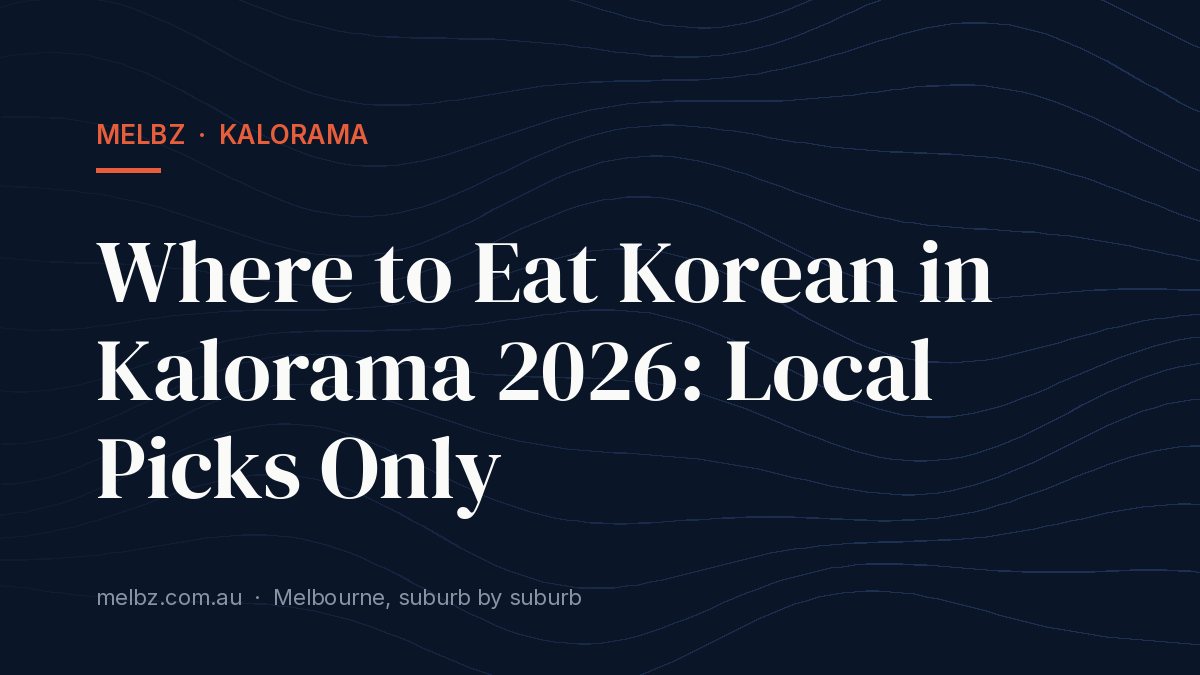 Title card: Where to Eat Korean in Kalorama 2026: Local Picks Only