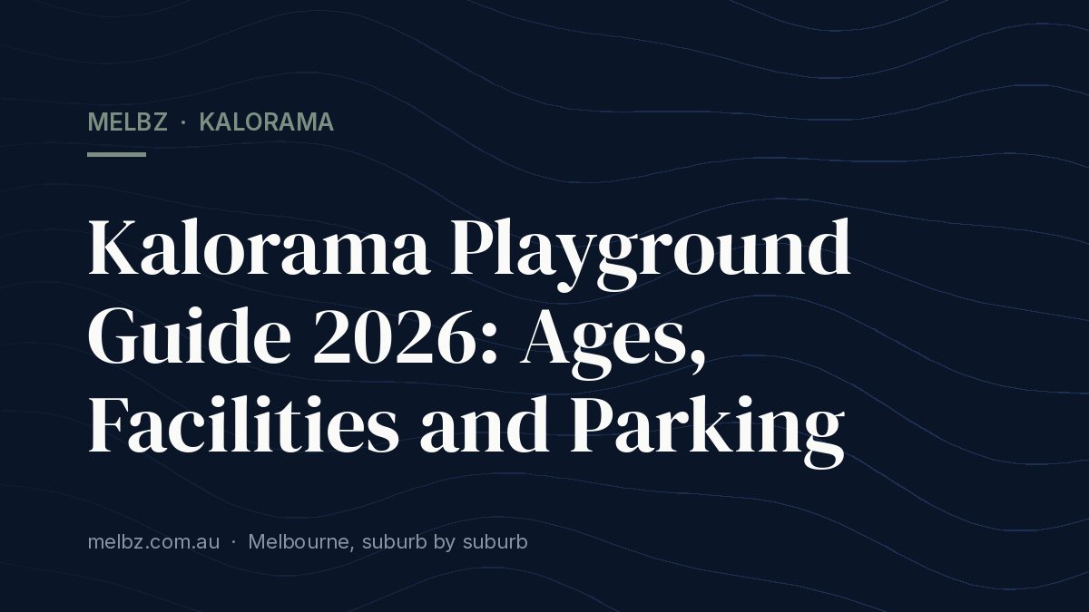Title card: Kalorama Playground Guide 2026: Ages, Facilities and Parking