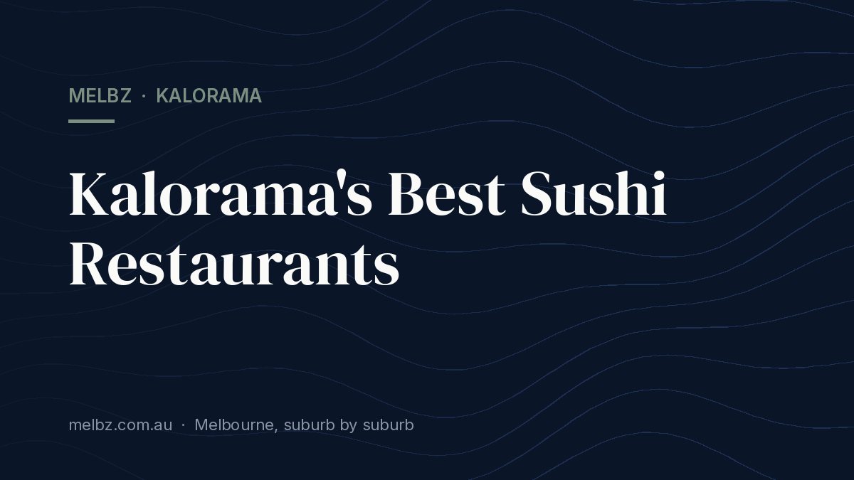 Title card: Kalorama's Best Sushi Restaurants