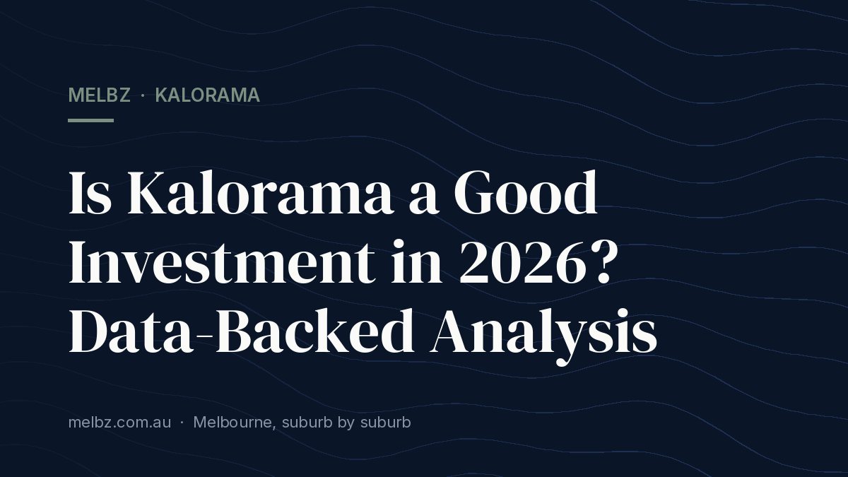 Title card: Is Kalorama a Good Investment in 2026? Data-Backed Analysis