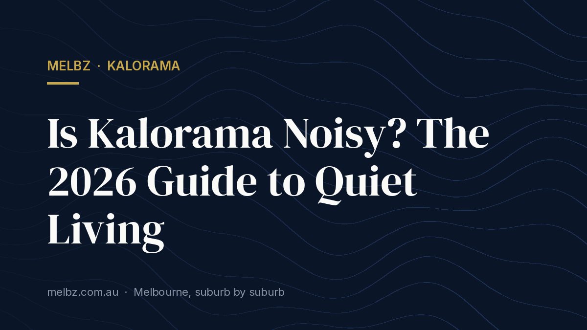 Title card: Is Kalorama Noisy? The 2026 Guide to Quiet Living