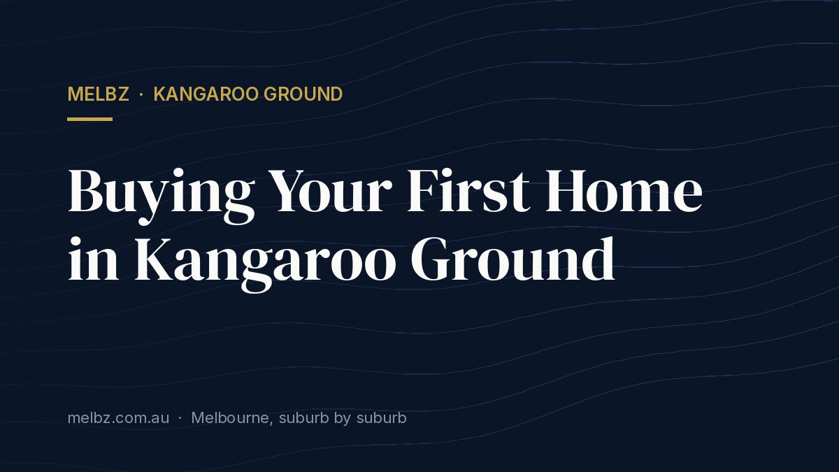 Title card: Buying Your First Home in Kangaroo Ground