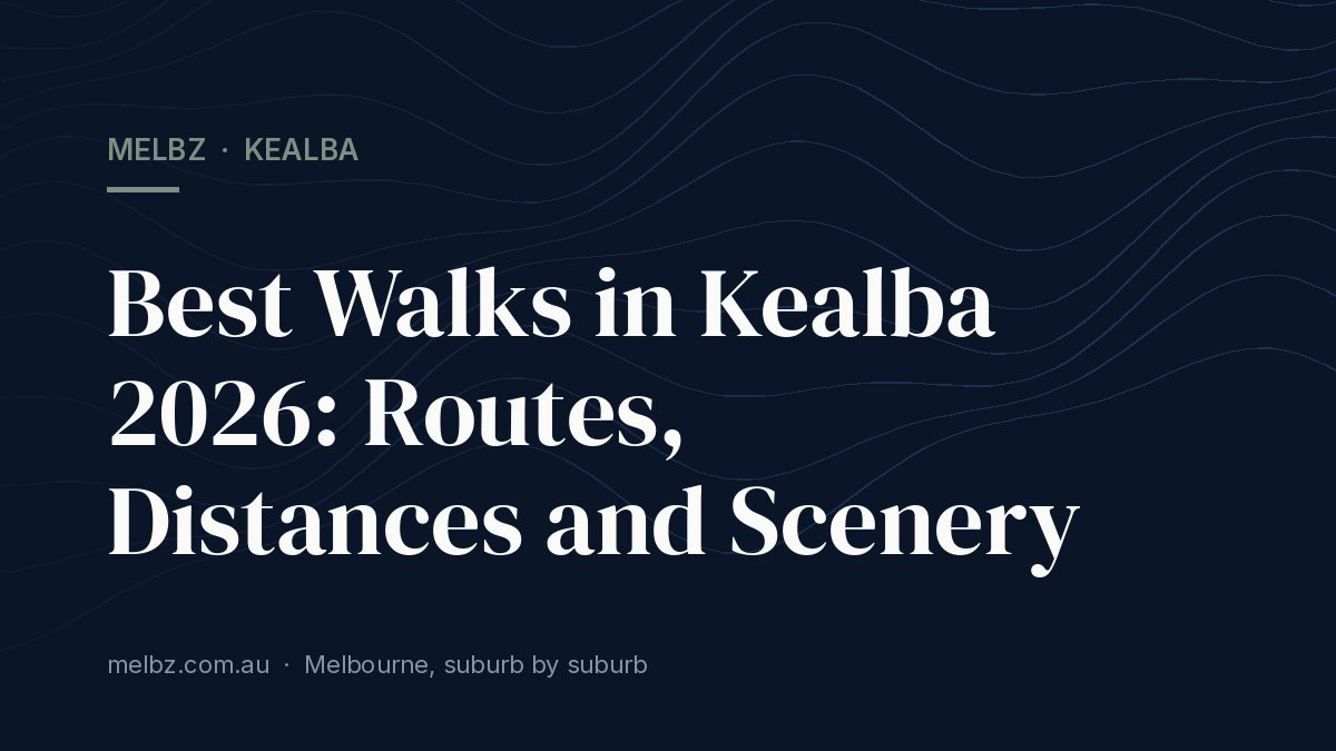 Title card: Best Walks in Kealba 2026: Routes, Distances and Scenery