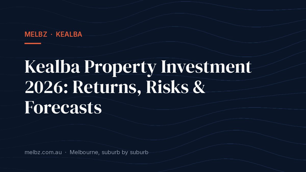 Title card: Kealba Property Investment 2026: Returns, Risks & Forecasts