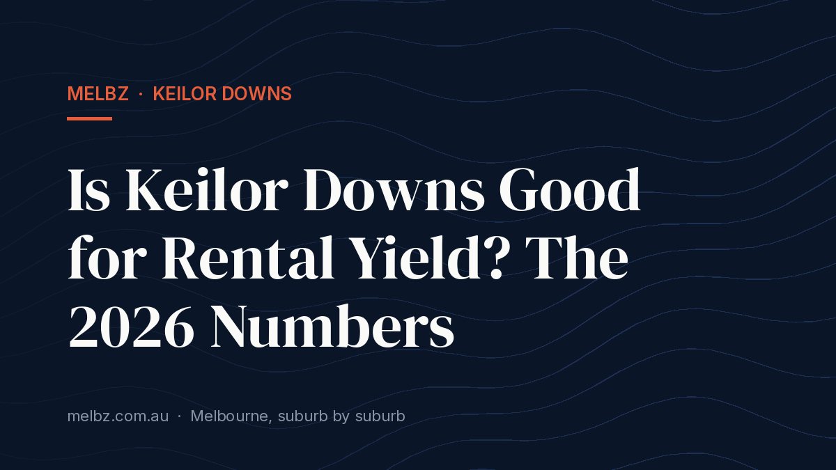 Title card: Is Keilor Downs Good for Rental Yield? The 2026 Numbers