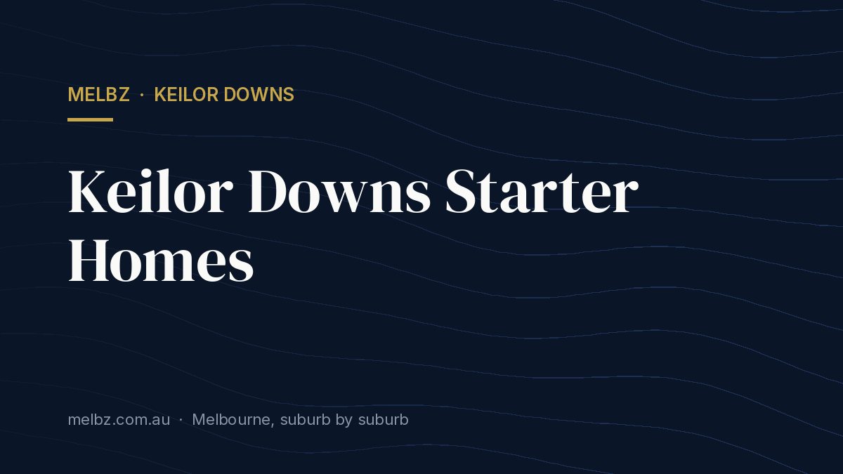 Title card: Keilor Downs Starter Homes
