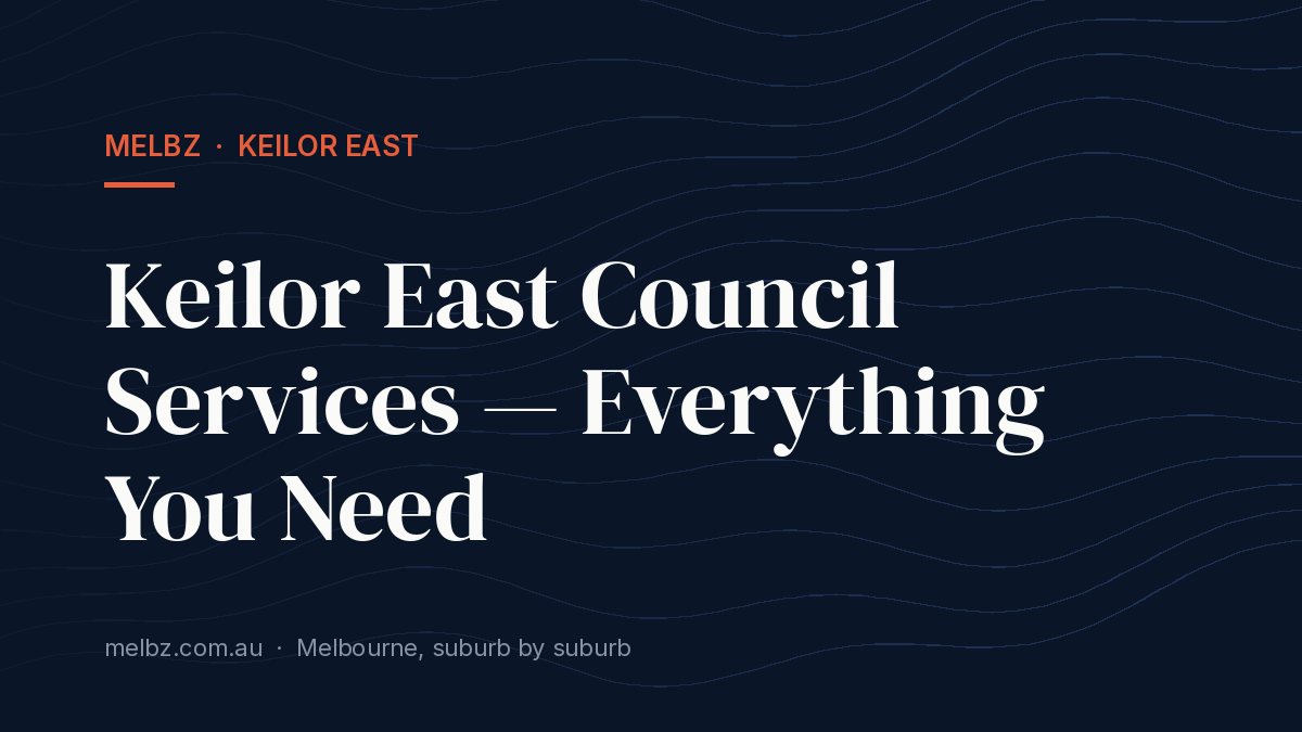 Title card: Keilor East Council Services — Everything You Need