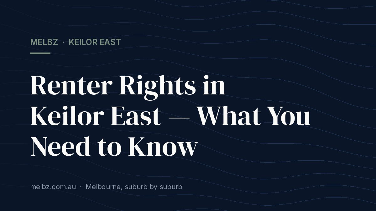 Title card: Renter Rights in Keilor East — What You Need to Know