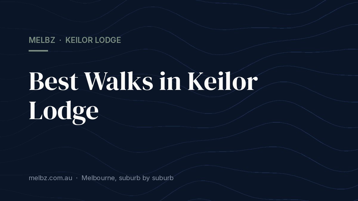 Title card: Best Walks in Keilor Lodge