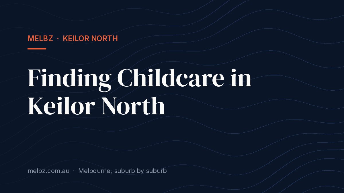 Title card: Finding Childcare in Keilor North