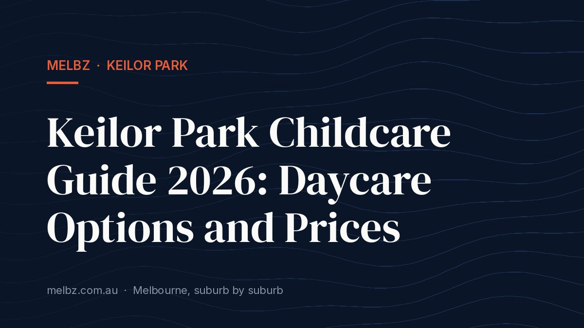Title card: Keilor Park Childcare Guide 2026: Daycare Options and Prices