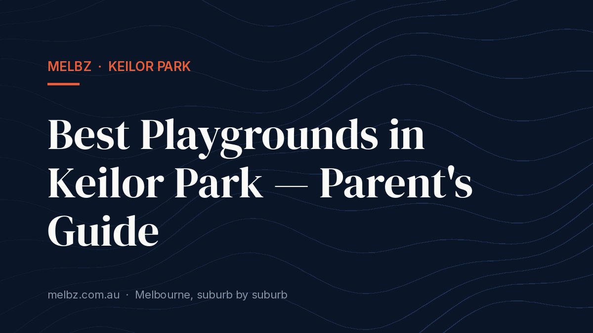 Title card: Best Playgrounds in Keilor Park — Parent's Guide