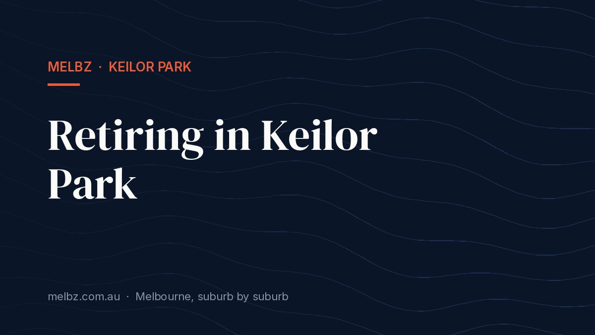 Title card: Retiring in Keilor Park
