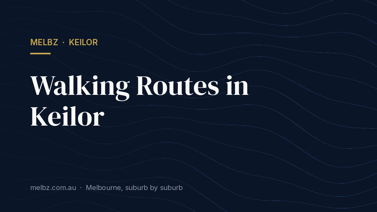 Title card: Walking Routes in Keilor