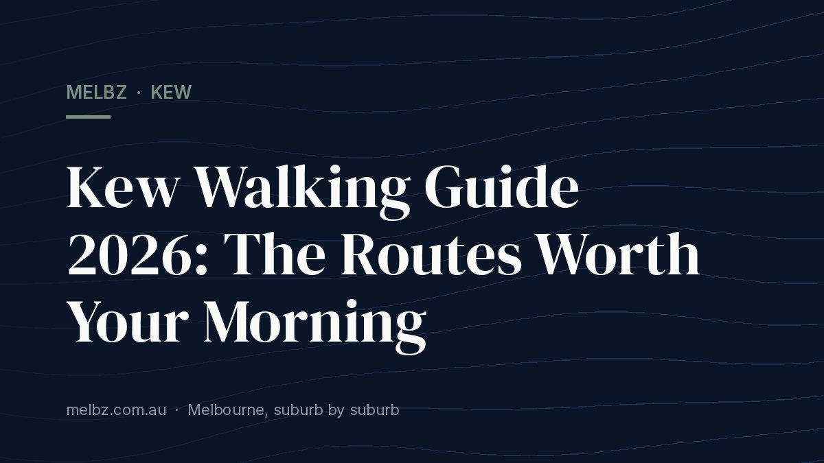 Title card: Kew Walking Guide 2026: The Routes Worth Your Morning