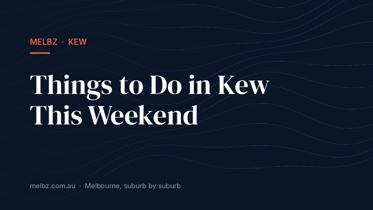 Title card: Things to Do in Kew This Weekend