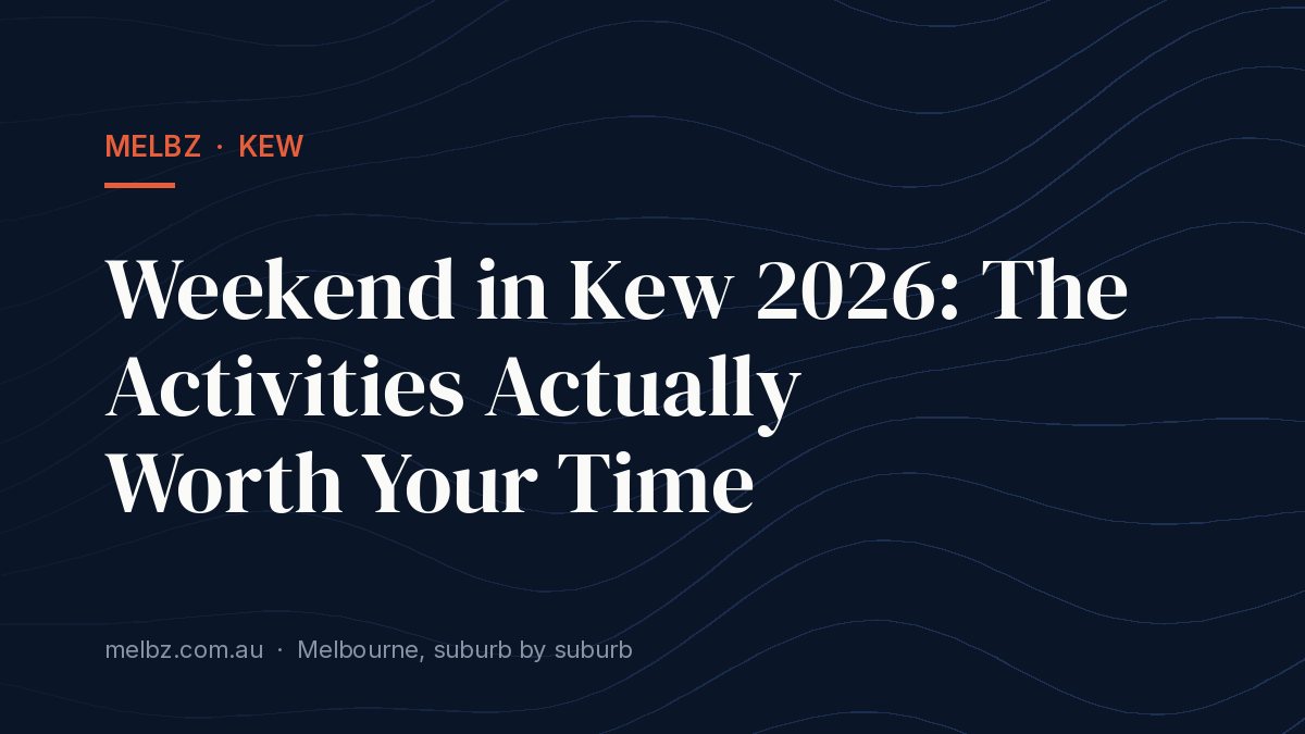 Title card: Weekend in Kew 2026: The Activities Actually Worth Your Time